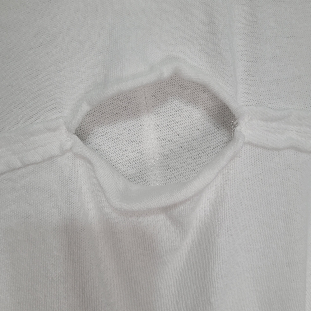 We The Free Cutout Boxy Cotton T-Shirt White Women's Size M - Picture 5 of 13